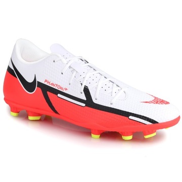 Buty korki Nike PHANTOM GT2 CLUB FG/MG WHITE/BRIGHT CRIMSON