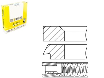 PIERSCIENIE TLOKOWE KPL MAZ 6 HATCHBACK 2.5 MZR 08 2007-03 2013MAZ 3