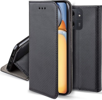 ETUI MAGNET SMART +SZKŁO 9H do XIAOMI REDMI 13C