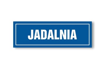 Tabliczka Informacyjna Jadalnia 30x10cm PCV 1mm UV