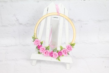 Цветочный венок-обруч для украшения дома в стиле ЦВЕТА