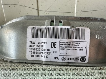 VW TOURAN I 1T 1T3 FACELIFT 10-15 ULOŽENÍ AIRBAG ZÁVĚS LEVÝ 1T0880741K
