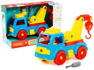 Dźwig Holownik Transport Klocki Do Rozkręcania 38E