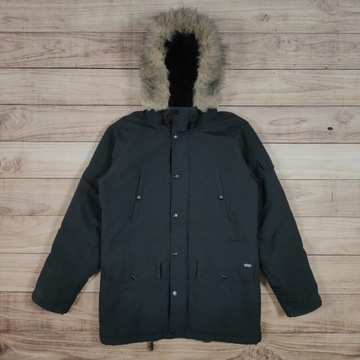 CARHARTT Kurtka Parka X Anchorage Męska Czarna Logowana r. L