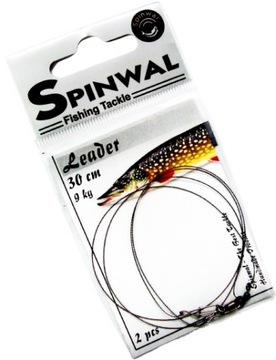 PRZYPON WOLFRAMOWY 30cm - 9kg SPINWAL 2szt