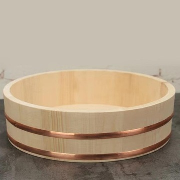 Деревянная миска для риса для суши, многофункциональное портативное ведро для суши