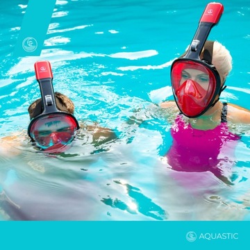 Полнолицевая маска для дайвинга AQUASTIC S-M