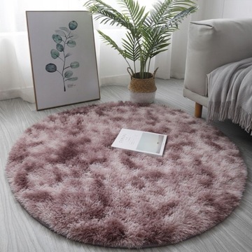 DYWAN OKRĄGŁY ŚREDNICA 120 CM MIĘKKI PLUSZOWY