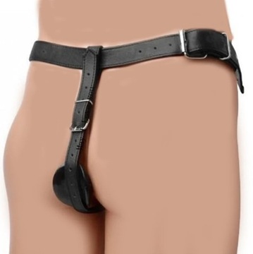 Deluxe skórzany pas cnoty, pasek na Butt Plug up