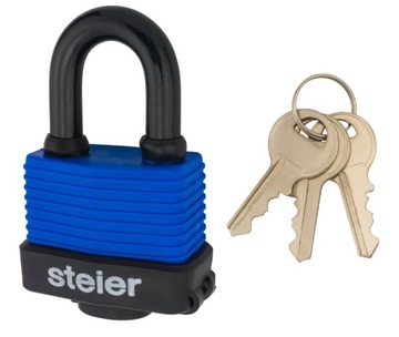 Kłódka STEIER WODOODPORNA PCV AQUA 55