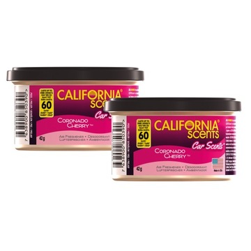 CALIFORNIA CAR SCENTS CORONADO CHERRY ZAPACH x2
