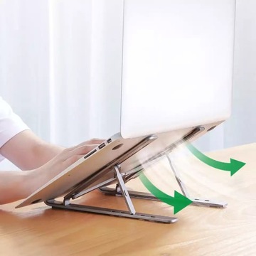 АЛЮМИНИЕВАЯ НАСТОЛЬНАЯ ПОДСТАВКА ДЛЯ НОУТБУКА ПЛАНШЕТА UNI