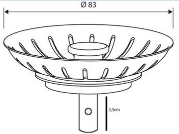 ЗАГЛУШКА ДЛЯ СИФОНА SIPHON 83 мм