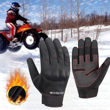 RĘKAWICE MOTOR QUAD WIATROSZCZELNE DOTYKOWE