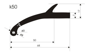 POSIRANI GUMOVÉ PODBĚH BLATNÍKŮ 5 CM SADA