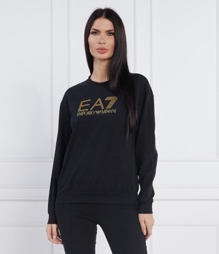 EA7 bluza | Regular Fit czarna