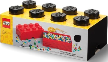 Pojemnik klocek 8 LEGO 50cm Czarny