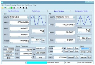 Генератор функций FY3225S двухканальный 25МГц 250МСа/с 12бит FeelTech