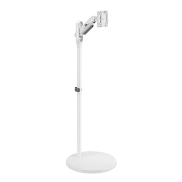 Mobilny stojak podłogowy z kółkami na telewizor monitor tv 17-35'' biały