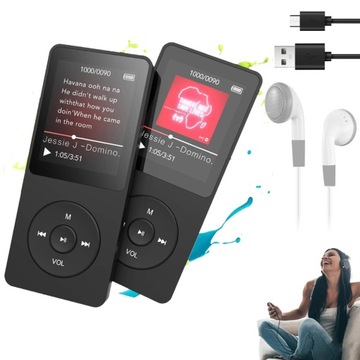 ODTWARZACZ MP3 16GB 1,8 CALA KOLOROWY EKRAN E-BOOK RADIO FM BLUETOOTH 5.0