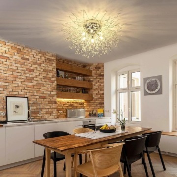 ХРУСТАЛЬНАЯ ЛЮСТРА ХРОМИРОВАННЫЙ СВЕТОДИОДНЫЙ ПОТОЛОЧНЫЙ СВЕТИЛЬНИК G9