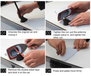 УНИВЕРСАЛЬНАЯ АВТОМОБИЛЬНАЯ АНТЕННА АКУЛИЙ ПЛАВНИК СЕРЫЙ