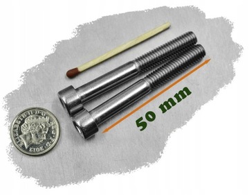 M6x50 ŚRUBA IMBUS AMPULOWAOWA WALCOWA NIERDZEWNA A2 912(10)