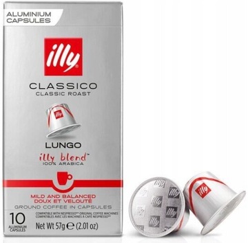 Набор NESPRESSO illy COFFEE Lungo Classico 40 шт.