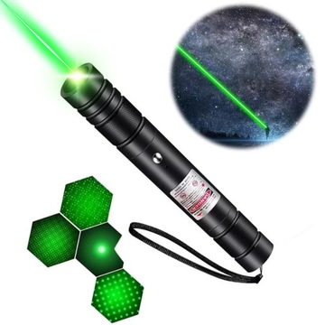 LASER WSKAŹNIK LASEROWY ZIELONY MOCNY LASER POINTER AKUMULATOROWY