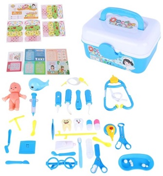 НАБОР БОЛЬШОЙ ДОКТОР МАЛЕНЬКИЙ ДОКТОР В ЧЕМОДАНЕ АКСЕССУАРЫ СТЕТОСКОП