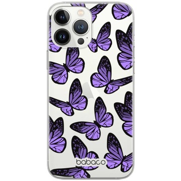 Etui do OPPO A53 / A53S Motyle 002 Babaco Nadruk częściowy Fioletowy