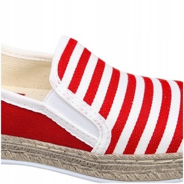 Espadryle damskie Big Star czerwone HH276003 36