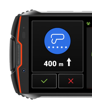 Yanosik GTm с сенсорным экраном, подписка на 12 месяцев + специальный держатель,