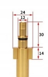 МЕТАЛЛИЧЕСКОЕ КОПЬЕ MICHELIN 50 СМ С НАСАДКАМИ