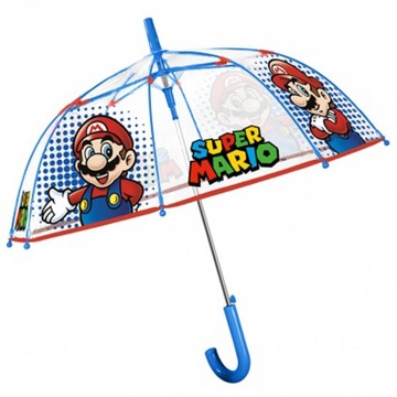 Parasolka dziecięca głęboka przezroczysta automatyczna Perletti SUPER MARIO