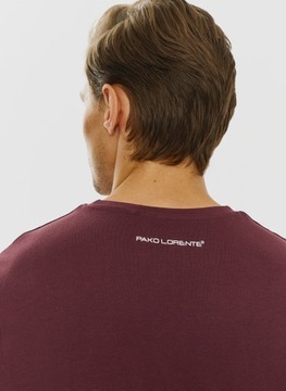 Bordowy T-shirt męski PAKO LORENTE roz. XL