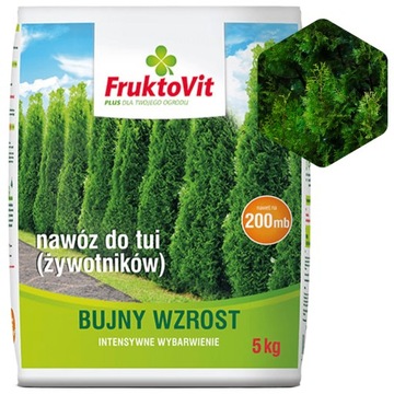 WIOSENNY NAWÓZ DO TUI 5KG FRUKTOVIT PLUS INTENSYWNE WYBARWIANIE IGIEŁ