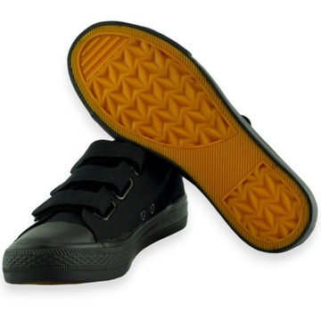 AXIM 23762 ДЕТСКИЕ ШКОЛЬНЫЕ КРОССОВКИ НА ЛИПУЧКЕ, ЧЕРНЫЕ R 36