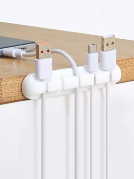 Органайзер Держатель кабеля Провода Настольный зажим Самоклеящийся