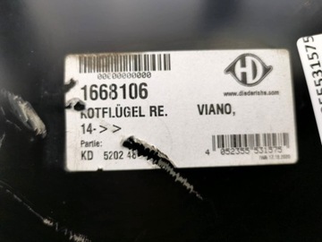 BLATNÍK PRAVÝ PŘEDNÍ MERCEDES VIANO 2014- 1668106
