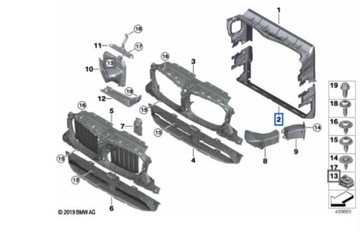 KIEROWNICA POWIETRZA CZ DOLNA BMW X3 G01 17-