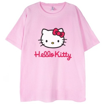 T-shirt Hello Kitty kawai kot różowa koszulka M