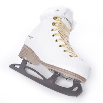 TEMPISH Изящные белые фигурные коньки на меху 40