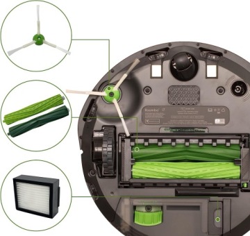 НАБОР АКСЕССУАРОВ ЩЕТКИ ФИЛЬТРЫ ДЛЯ iRobot ROOMBA e5152 e5154 e5158 I6 I8 E