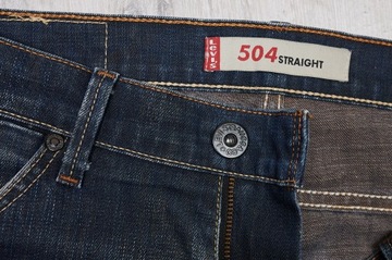 LEVIS 504 STRAIGHT JEANSY spodnie męskie PREMIUM 32/32 pas 84