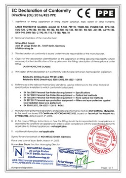 OKULARY OCHRONNE DO LASERA 200 - 1400nm IPL