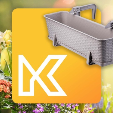 4x БАЛКОННЫЙ ЯЩИК 60см РУЧКИ КАРАМЕЛЬНЫЕ