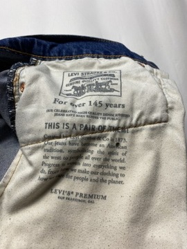 Levi's 512 LOT PREMIUM STRAUSS LEVIS oryginalne Spodnie Jeansy W 38 L 33