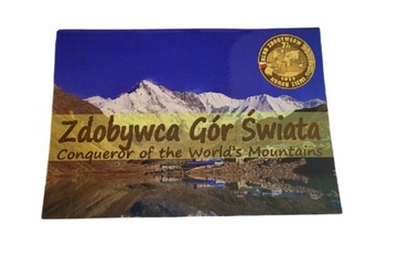 ZDOBYWCA GÓR ŚWIATA KSIĄŻECZKA PIECZĄTKI ODZNAKA