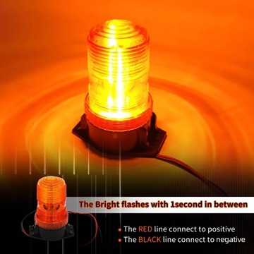 CO LIGHT 4 inch Led Warning Light Car Emergency Light Signalling Flashing